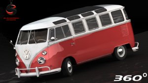 3d model volkswagen station wagon luxe