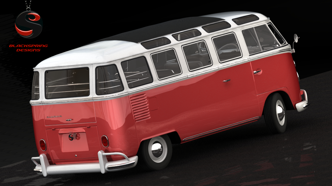 3d model volkswagen station wagon luxe