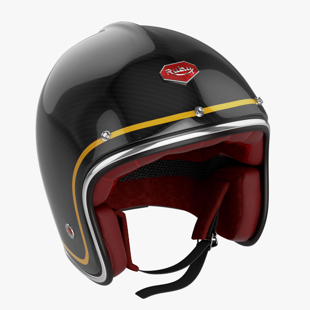 x motorcycles helmet ruby black