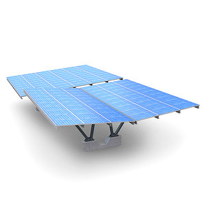 solar panels 3d model