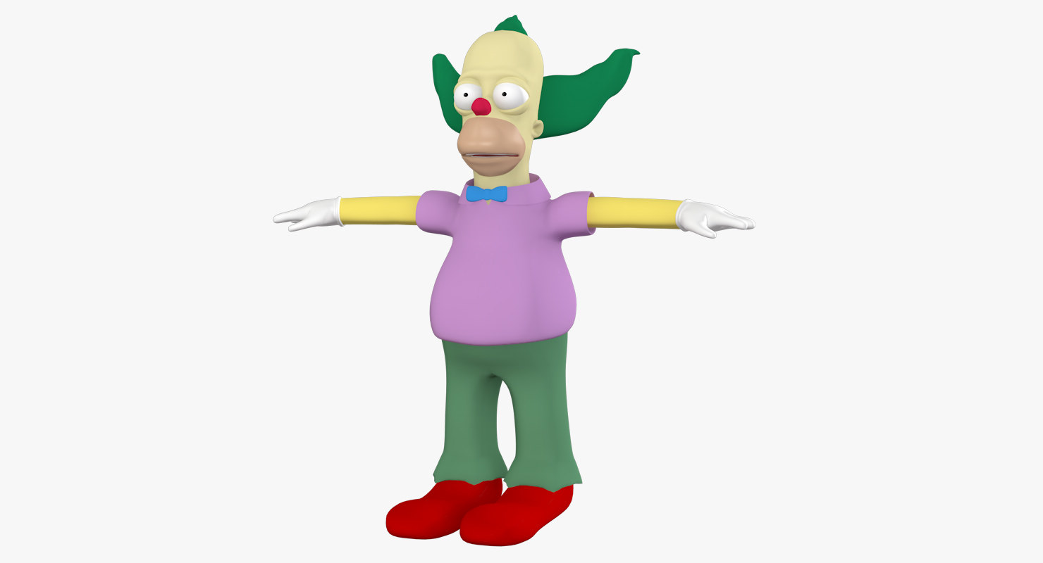 krusty the clown figure