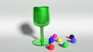 glass goblet 3d model