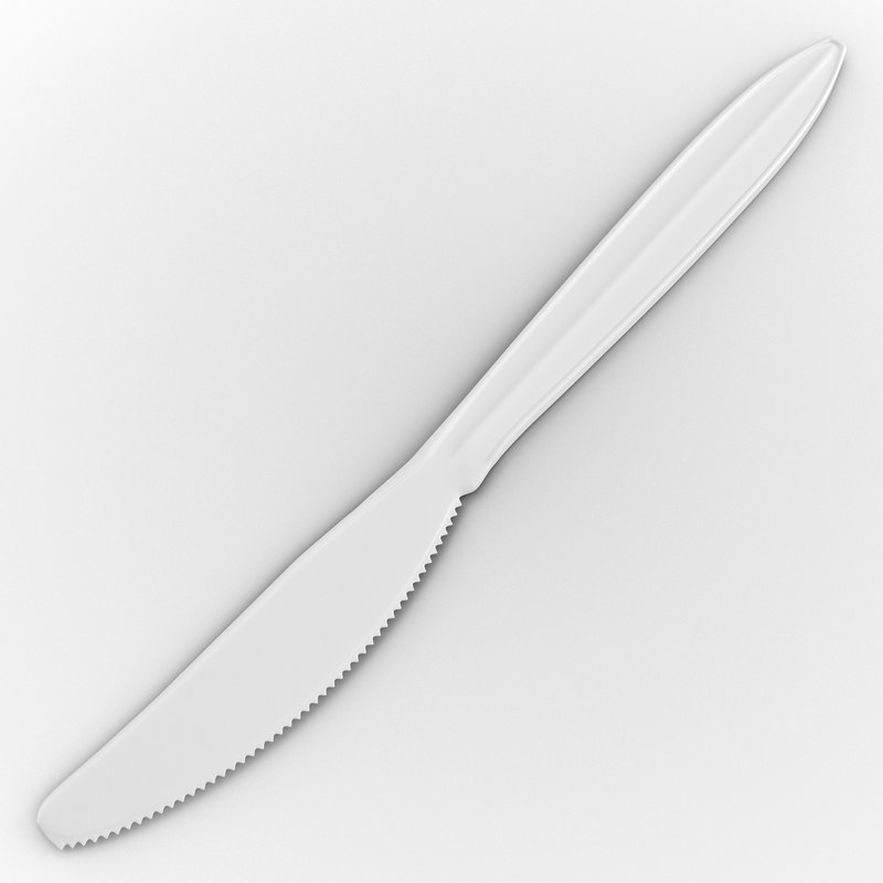 3d plastic knife model