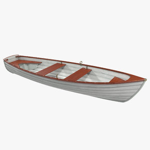 3d model of rowboat 4