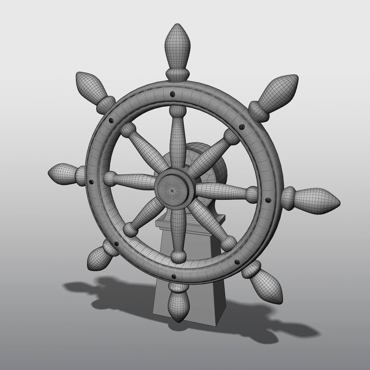 ship wheel 3d max