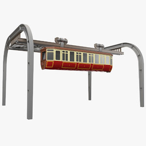 suspended tram obj