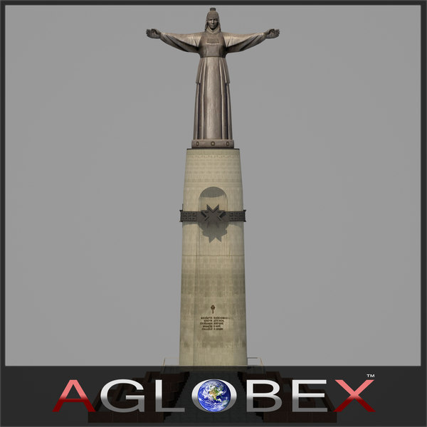 monument mother patroness 3d max