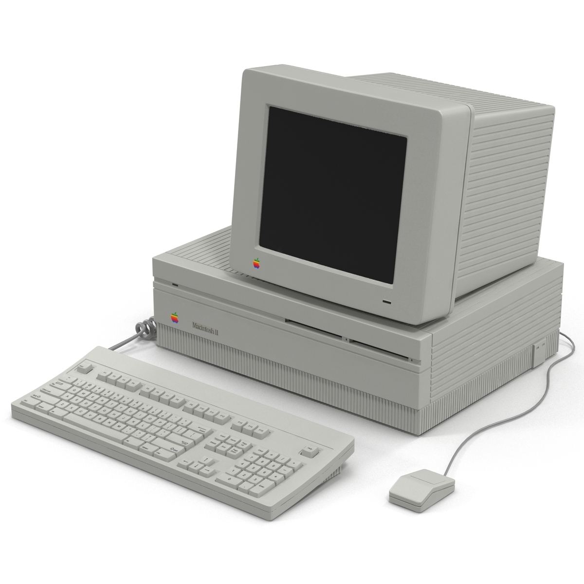 Apple Macintosh II Model 3D TurboSquid 948354