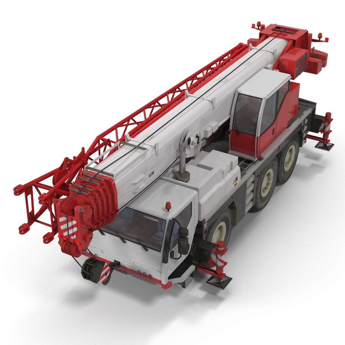 compact mobile crane rigged max