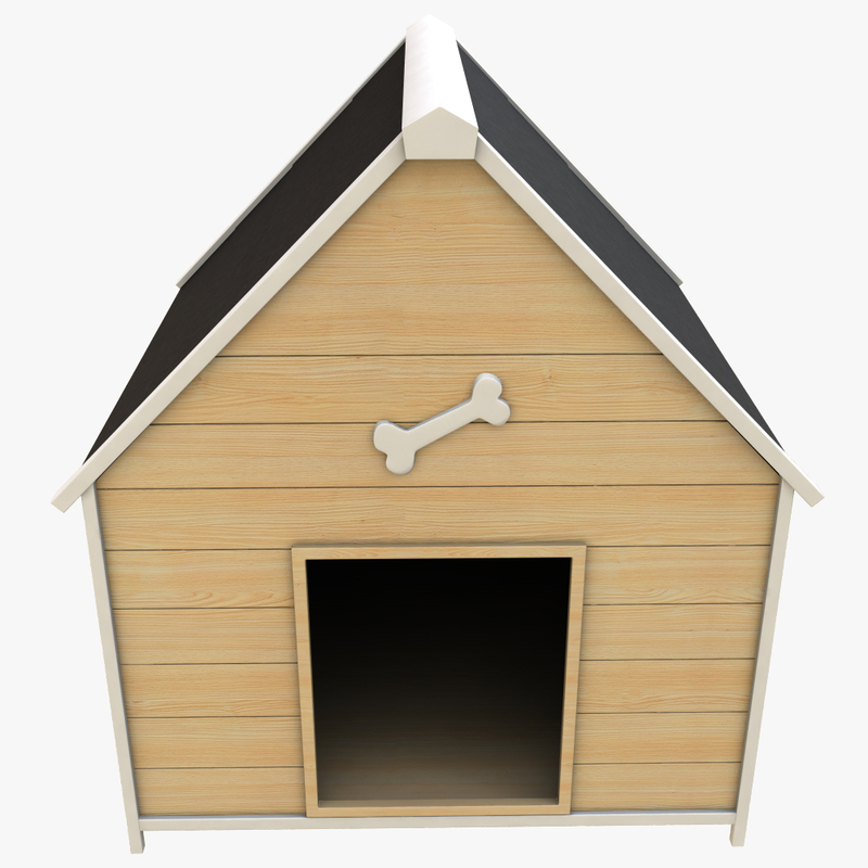 3d dog house model