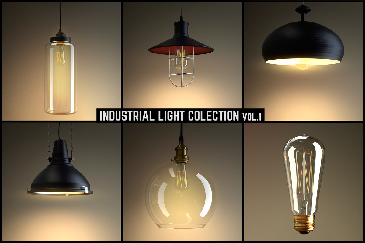  3d  industrial  light  model 