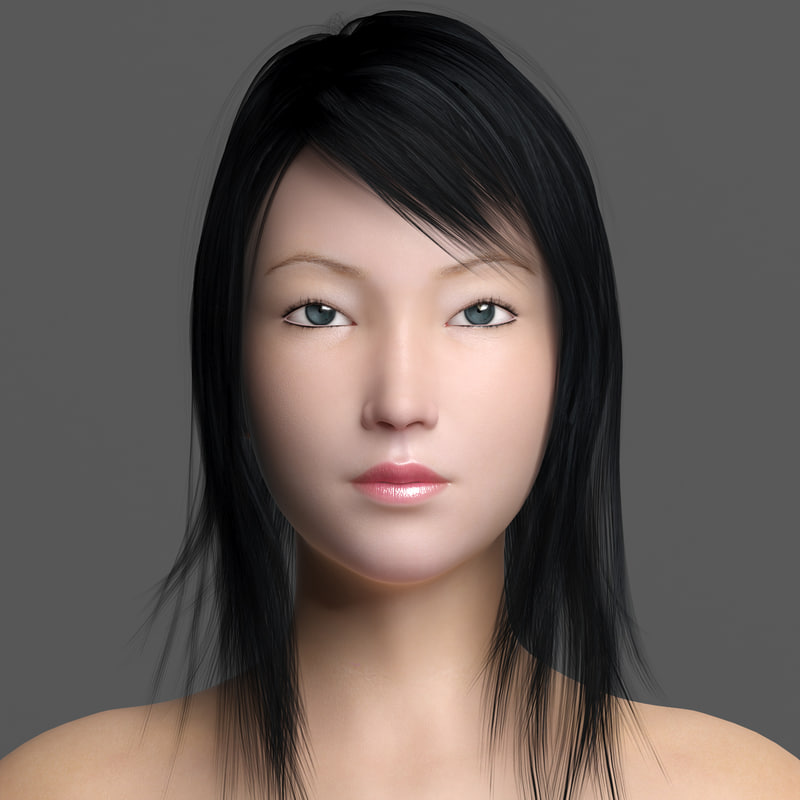 3d asian female 2 model