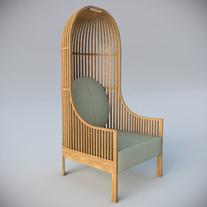3ds max nest lounge chair