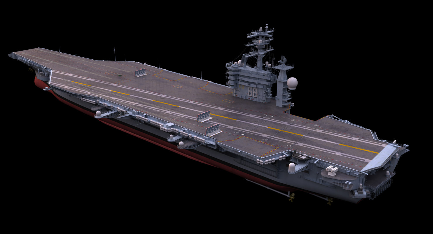 Motorized Uss Nimitz Model