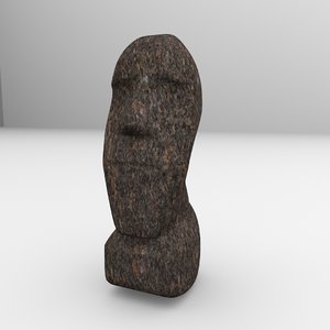 moai statue 3d model