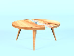 3d nelson river coffeetable model