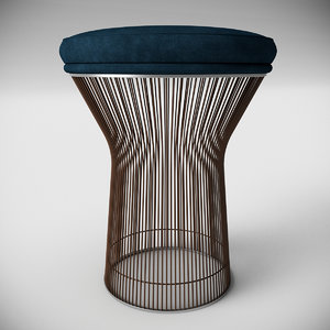 3d model warren platner style stool