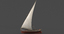 3d dhow fishing boat