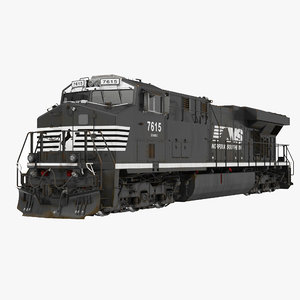 locomotive es40dc norfolk southern 3d 3ds