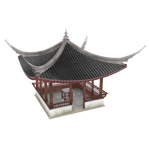 chinese pavilion 3d model