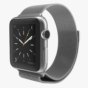 apple watch 38mm milanese 3d max