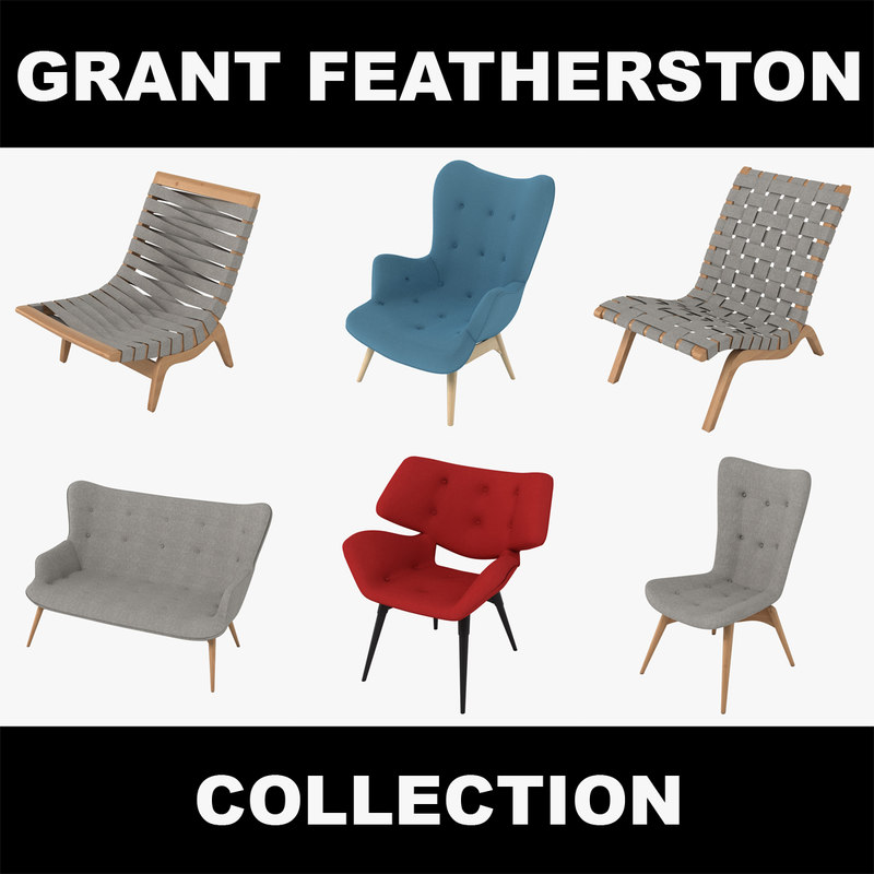 3d model grant featherston chairs