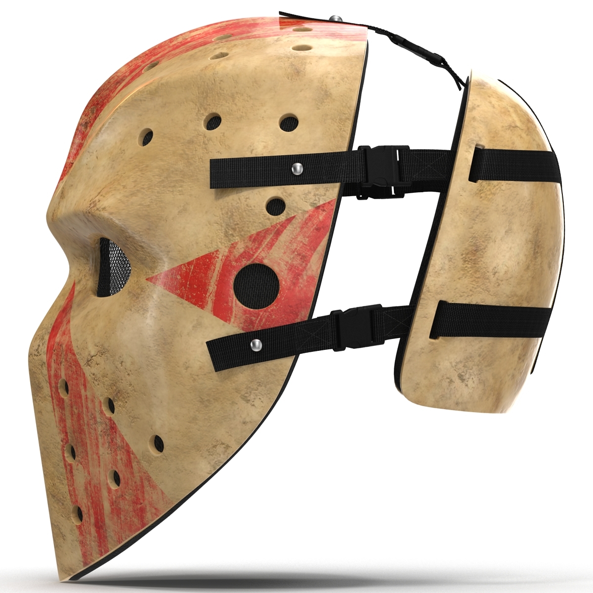 3d scary hockey mask model
