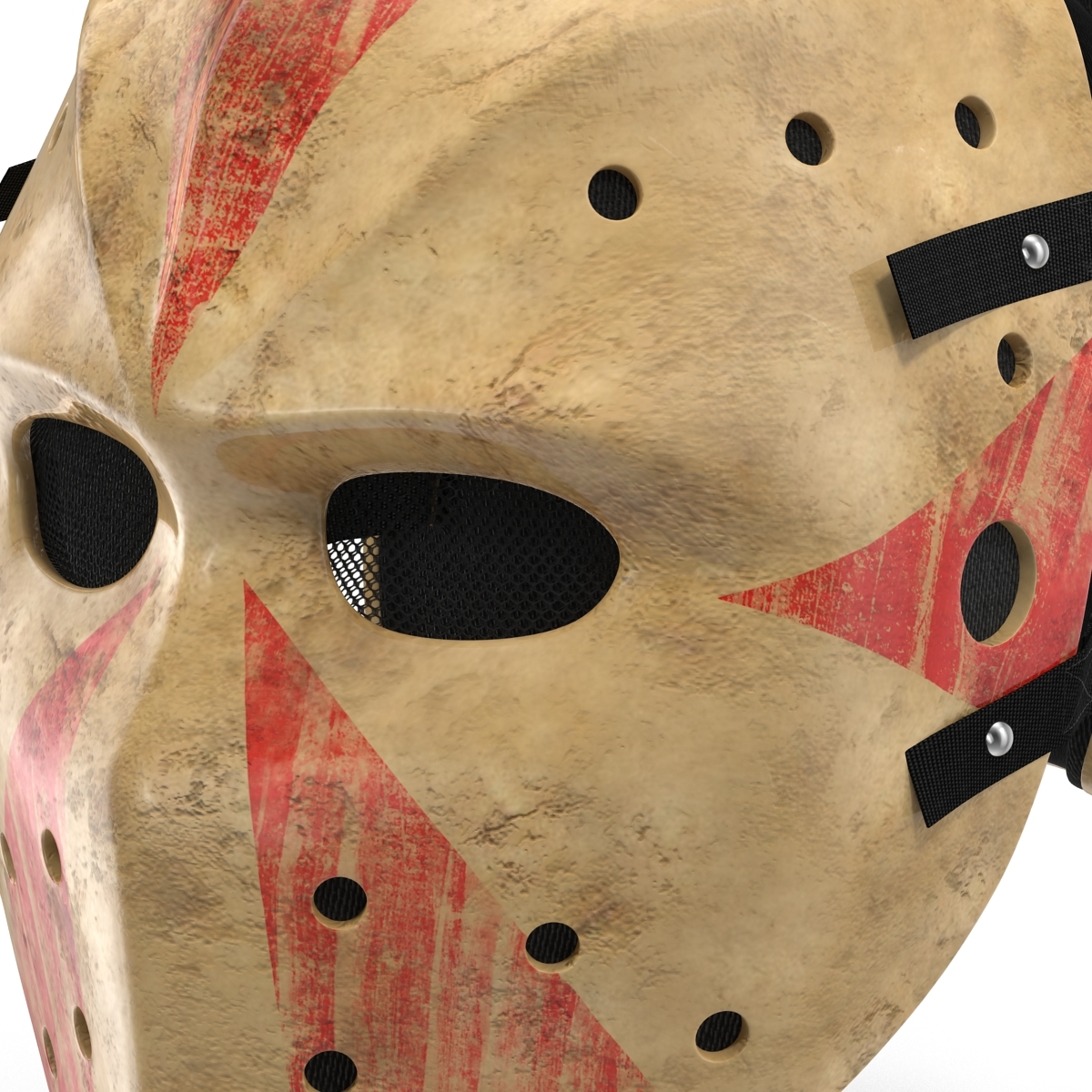 3d scary hockey mask model