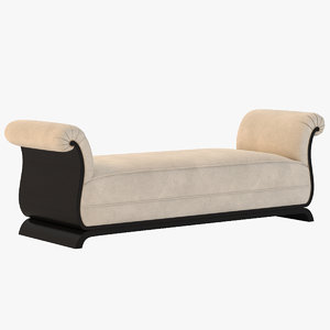art deco sofa 3d model