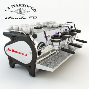 3ds max coffee machine lamarzocco strada