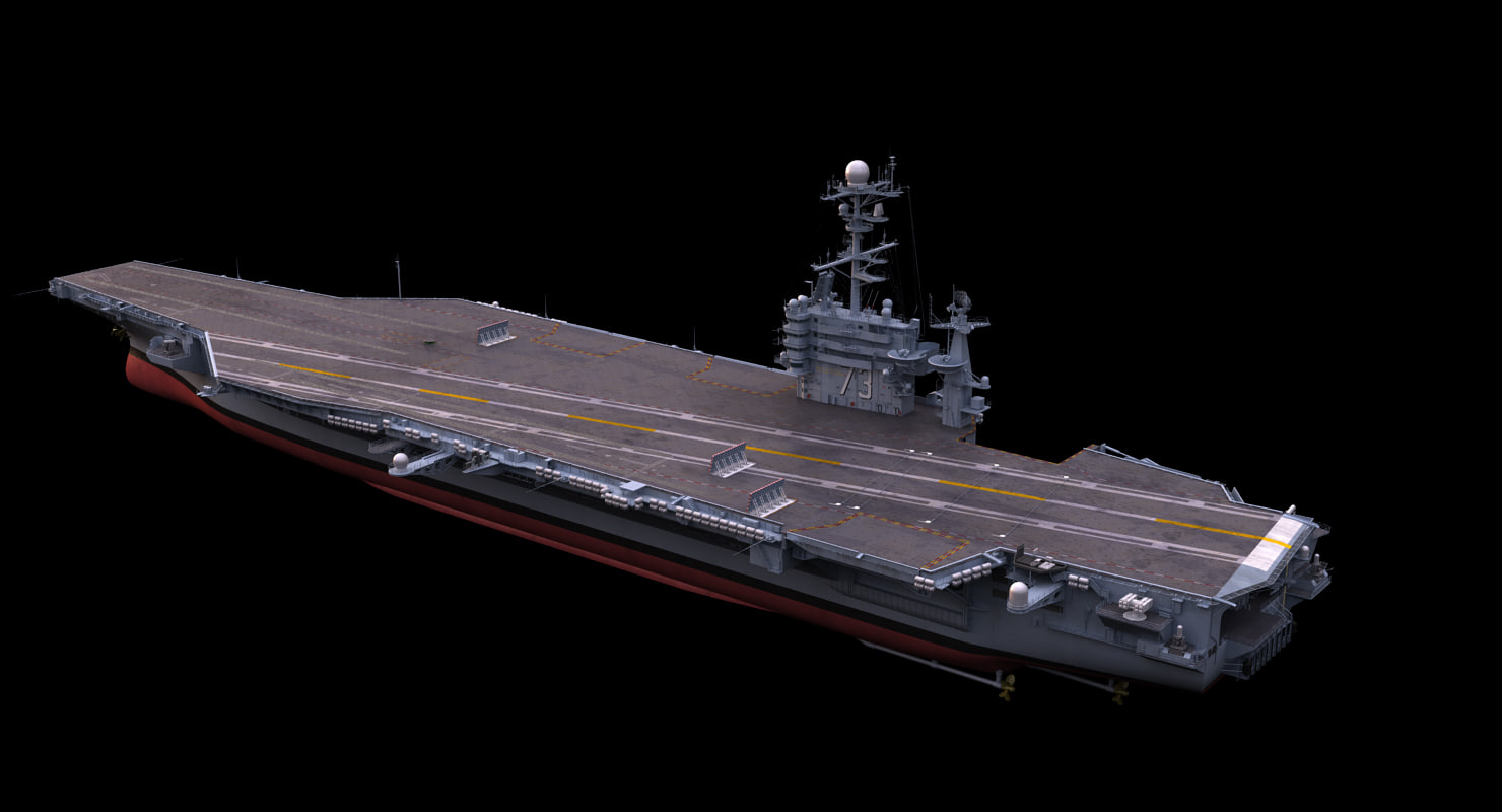 uss george washington aircraft carrier 3d model