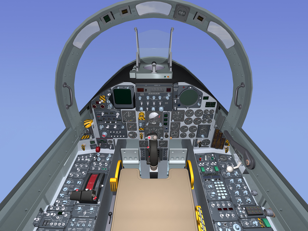 F-15c Eagle Cockpit F-15 3d Model