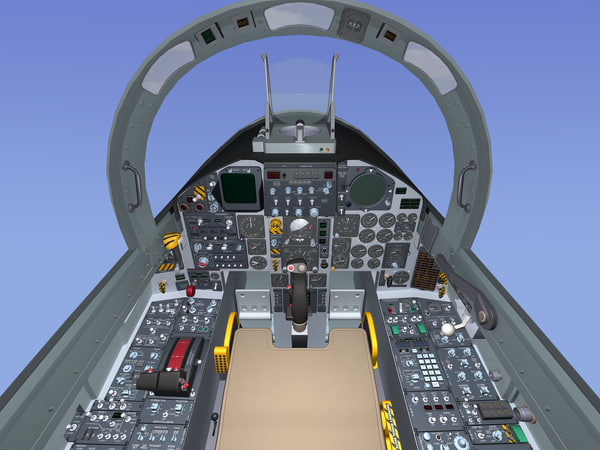 f-15c eagle cockpit f-15 3d model