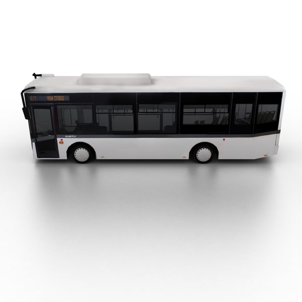 3d obj isuzu citibus city bus