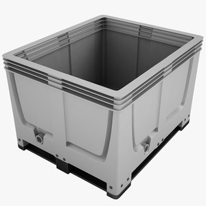 3d model plastic crate