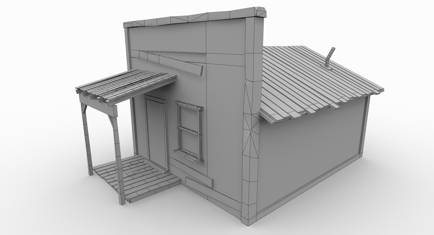Wild west house 3 3d obj