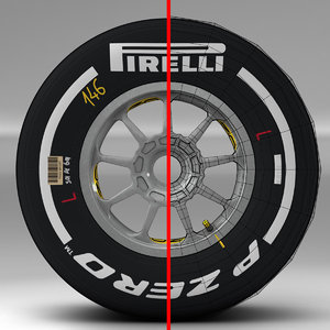 pirelli tyre 3d model
