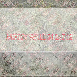 Mossy Marble Wall