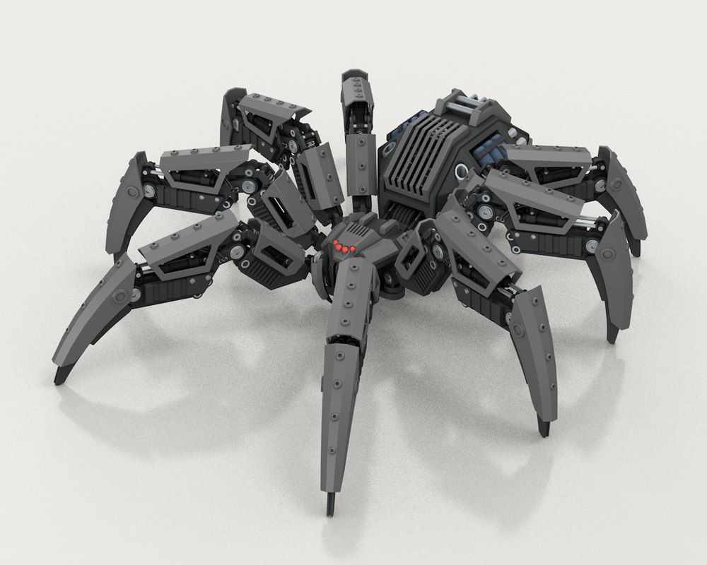 3d model robot spider