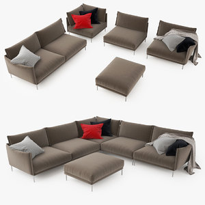 moroso gentry sofa 3d model