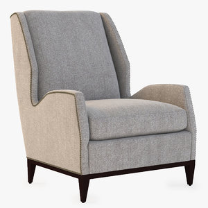 rockhill wing chair 3d model