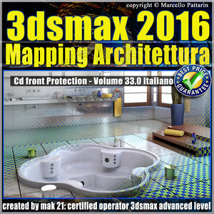 033 3ds max 2016 Mapping Architettura vol 33 Italiano cd front