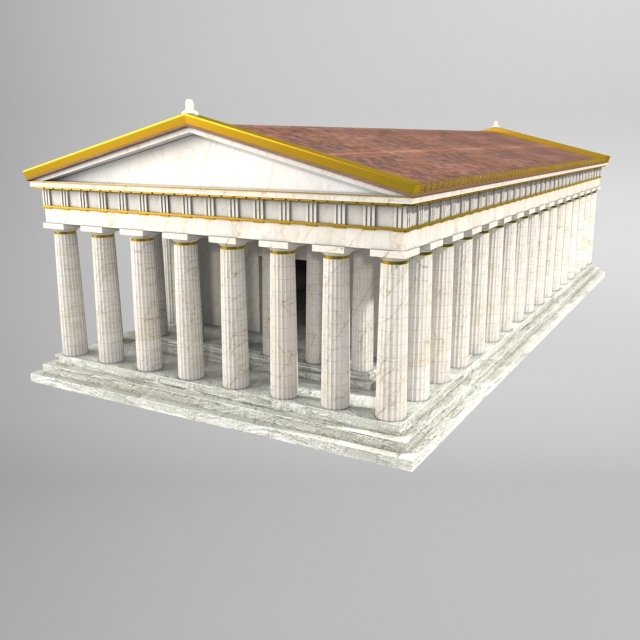 ancient roman building 3d model