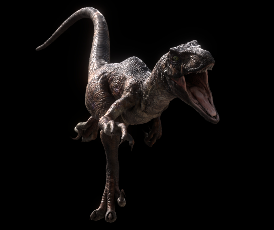 3d raptor dinosaur model