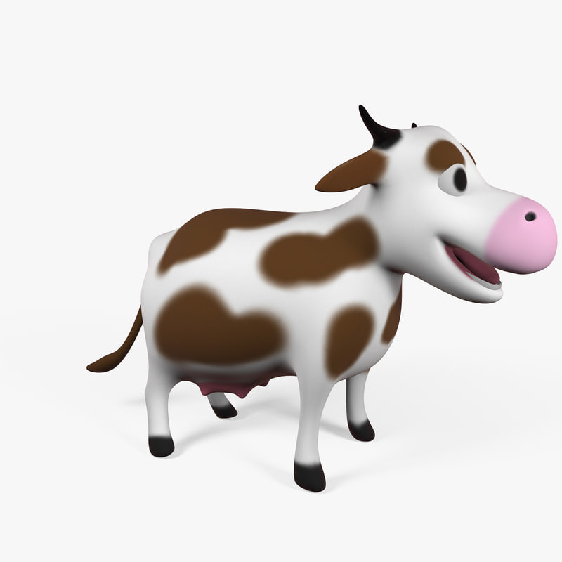 3d model of character cow