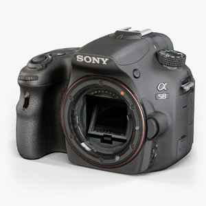 3d model of low-poly sony slt-a58