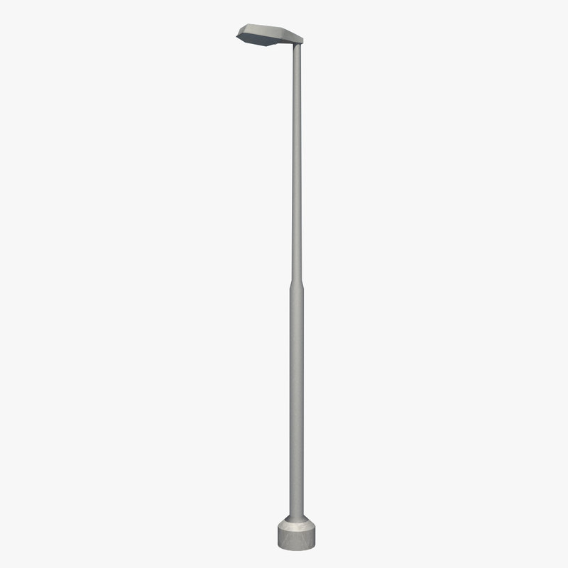 galvanized street lamp 3d model