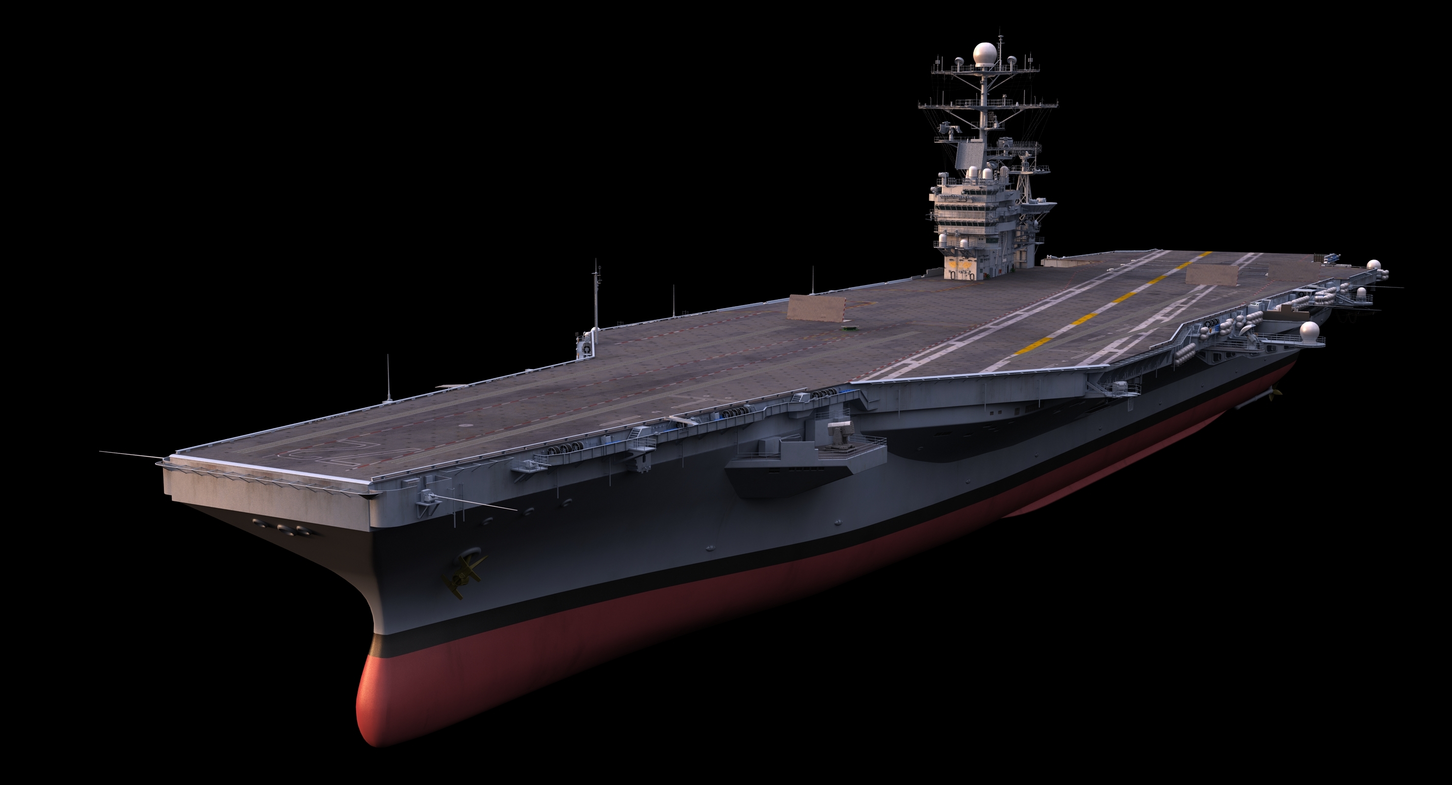 3d model cvn 72 e uss