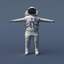 3d rigged generic astronaut