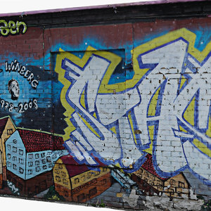 graffiti wall 3d model
